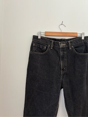 Dream vintage Levi’s 512 black jeans 90s contrast stitch high waist tapered leg